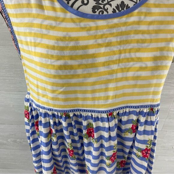 Matilda Jane On My Mind Striped Floral Babydoll Top - Picture 3 of 8